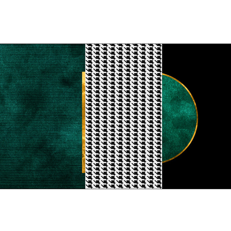 Rynx | Luxury Living Room Rug Multicolor Geometric Pattern Rug Polyester Non-Slip Machine Washable Rug