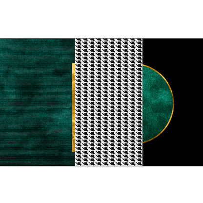 Rynx | Luxury Living Room Rug Multicolor Geometric Pattern Rug Polyester Non-Slip Machine Washable Rug