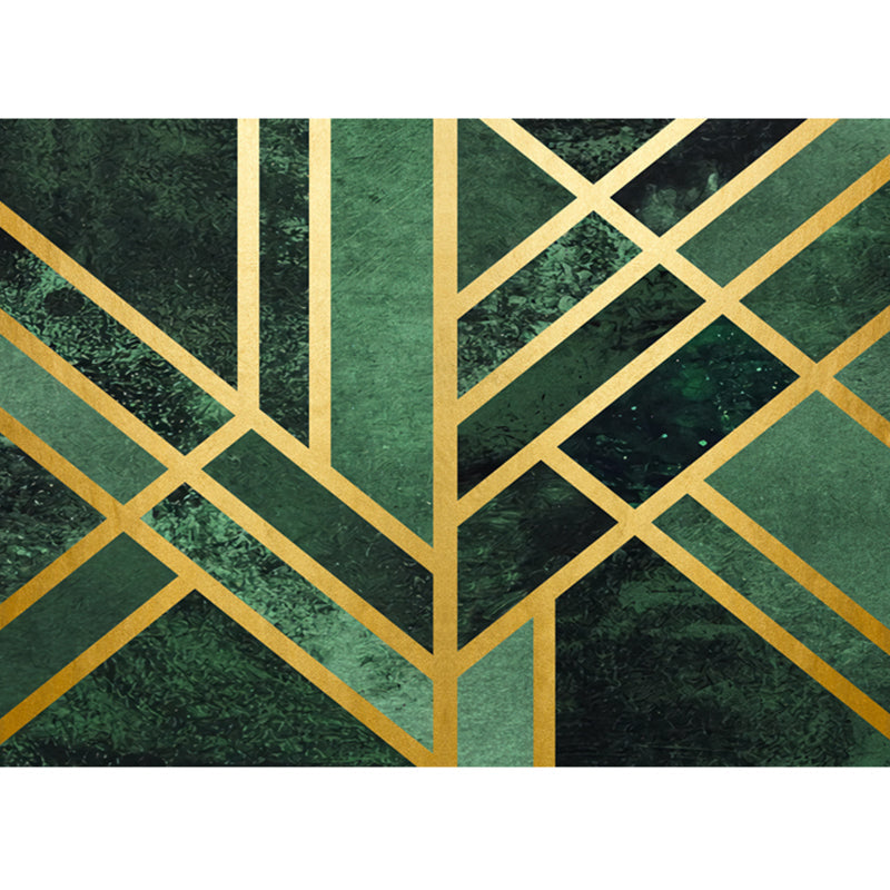 Rynx | Luxury Living Room Rug Multicolor Geometric Pattern Rug Polyester Non-Slip Machine Washable Rug