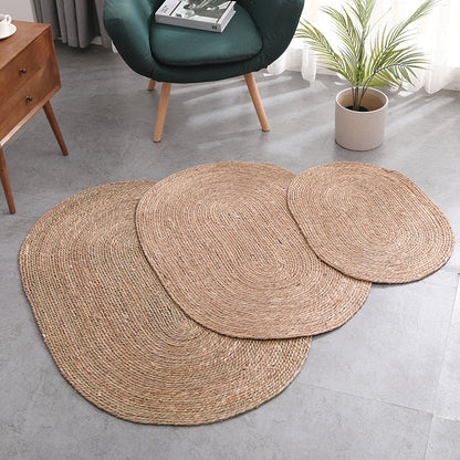 Rynx | Rustic Solid Color Rug Multi Color Sisal Weaving Carpet Pet Friendly Easy Care Rug for Drawing Room