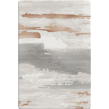 Rynx | Simple Industrial Style Rug Multi Color Abstract Rug Pet Friendly Machine Washable Non-Slip Backing Rug for Great Room