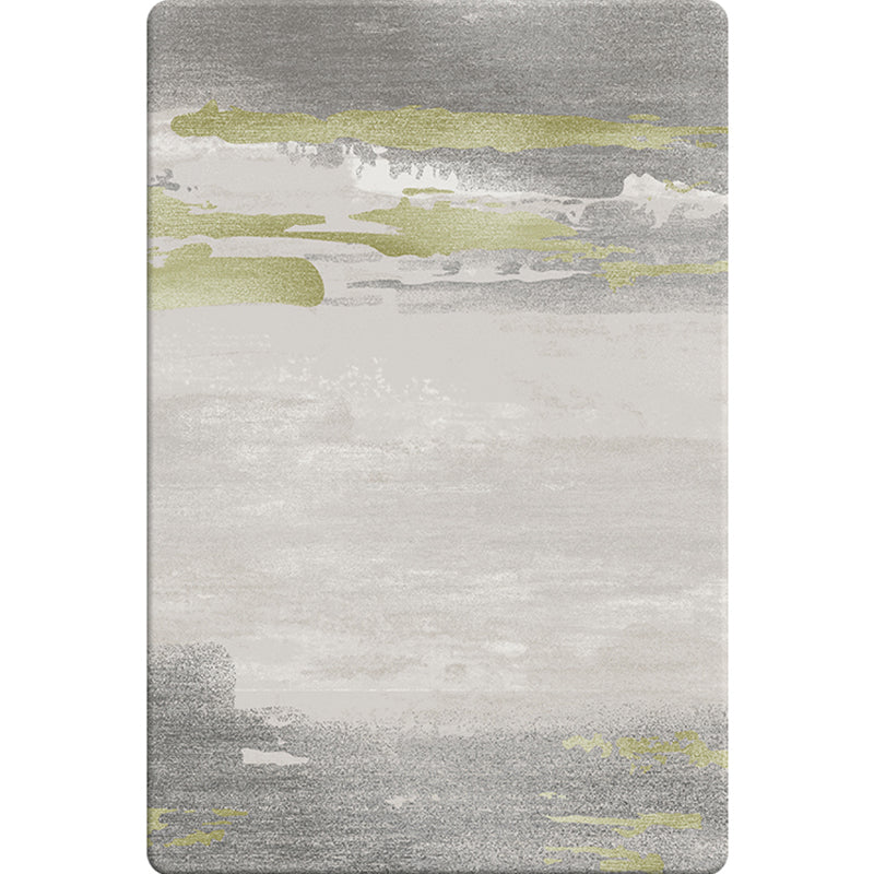 Rynx | Simple Industrial Style Rug Multi Color Abstract Rug Pet Friendly Machine Washable Non-Slip Backing Rug for Great Room