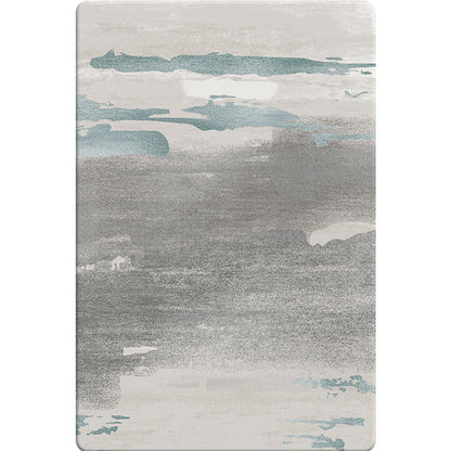 Rynx | Simple Industrial Style Rug Multi Color Abstract Rug Pet Friendly Machine Washable Non-Slip Backing Rug for Great Room
