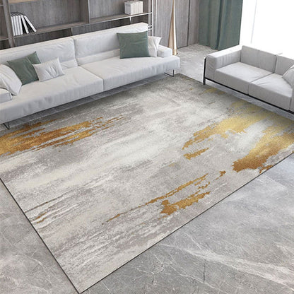 Rynx | Shabby Chic Steampunk Rug Multi-Color Rustic Surface Rug Pet Friendly Non-Slip Backing Stain Resistant Rug for Drawing Room