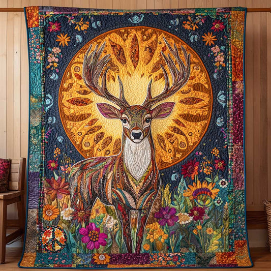 Rynx | Floral Deer Glow Quilt