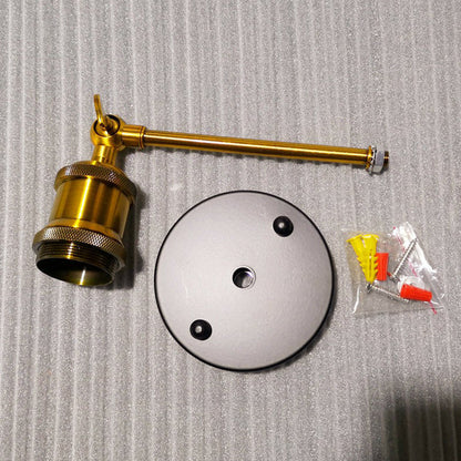 Rynx | Exposed Bulb Design Metal Wall Lamp Factory 1 Head Dining Room Wall Light with Swivel Joint