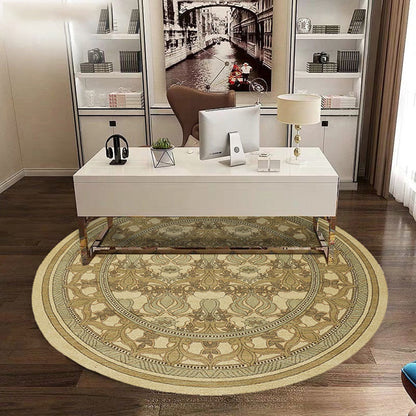 Rynx | Multicolored Antique Carpet Synthetic Geometric Carpet Non-Slip Back Pet-Friendly Indoor Carpet for Hall