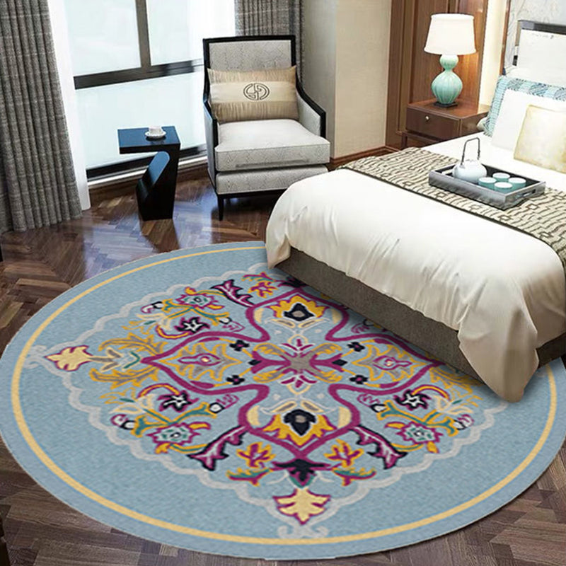 Rynx | Multicolored Antique Carpet Synthetic Geometric Carpet Non-Slip Back Pet-Friendly Indoor Carpet for Hall