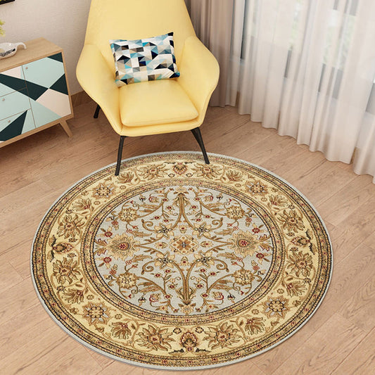 Rynx | Multicolored Antique Carpet Synthetic Geometric Carpet Non-Slip Back Pet-Friendly Indoor Carpet for Hall