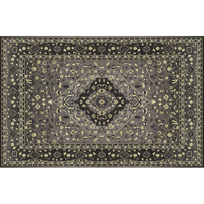 Rynx | Retro geometric pattern carpet multicolored synthetic area carpet non-slip pet-friendly washable carpet for room