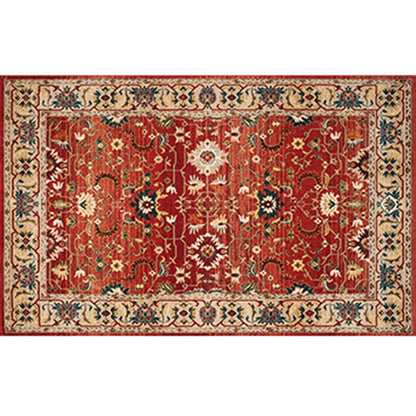 Rynx | Retro geometric pattern carpet multicolored synthetic area carpet non-slip pet-friendly washable carpet for room