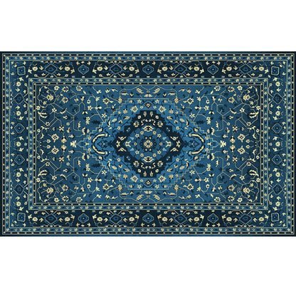 Rynx | Retro geometric pattern carpet multicolored synthetic area carpet non-slip pet-friendly washable carpet for room
