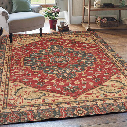 Rynx | Olden Parlor Rug Multicolored Geometrically Printed Indoor Rug Easy Care Pet Friendly