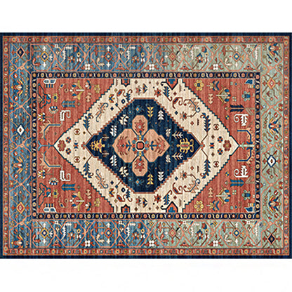 Rynx | Olden Parlor Rug Multicolored Geometrically Printed Indoor Rug Easy Care Pet Friendly