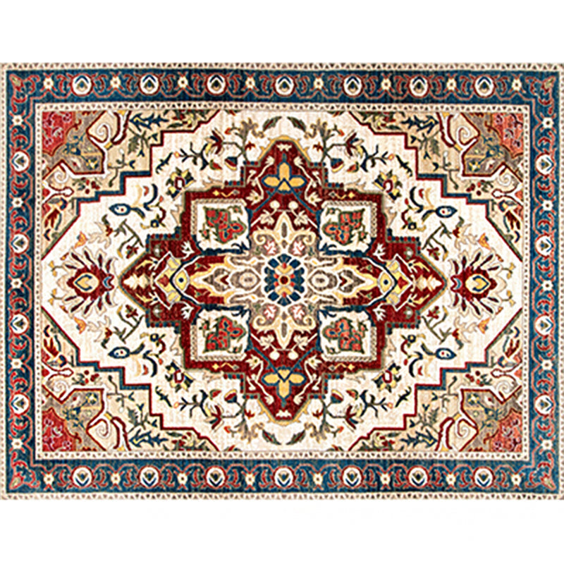 Rynx | Olden Parlor Rug Multicolored Geometrically Printed Indoor Rug Easy Care Pet Friendly