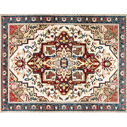 Rynx | Olden Parlor Rug Multicolored Geometrically Printed Indoor Rug Easy Care Pet Friendly