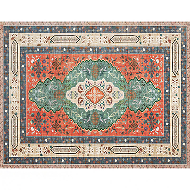 Rynx | Olden Parlor Rug Multicolored Geometrically Printed Indoor Rug Easy Care Pet Friendly
