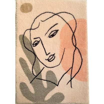 Rynx | Western Living Room Rug Multi Color Abstract Print Indoor Rug Polyster Anti-Slip Backing Stain-Resistant Carpet
