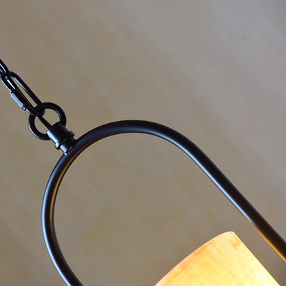 Rynx | HempCandle Industrial Pendant Light | Vintage Rope Design | 1-Light LED Hanging Lamp | Rustic Style