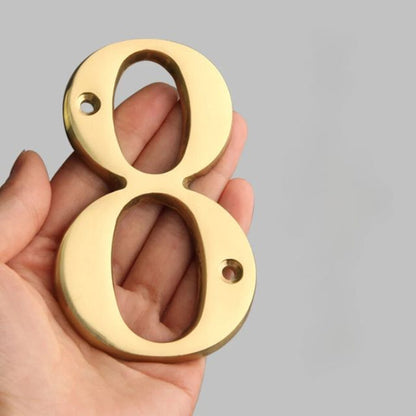Rynx | Traditional house numbers made of solid brass