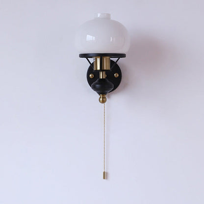 Rynx | GeoLuxe French Geometric Wall Lamp | Iron & Glass | 1-Light Design for Living Room