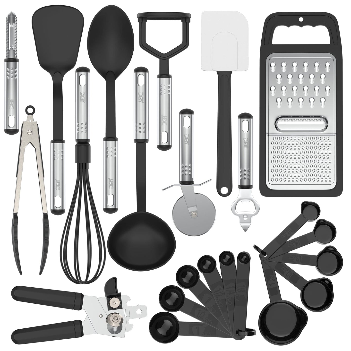 Rynx | 23 Pieces: Lux Decor Collection Stainless Steel Nylon Kitchen Utensil Set