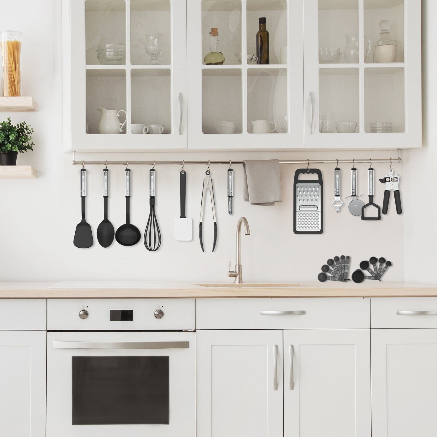 Rynx | 23 Pieces: Lux Decor Collection Stainless Steel Nylon Kitchen Utensil Set