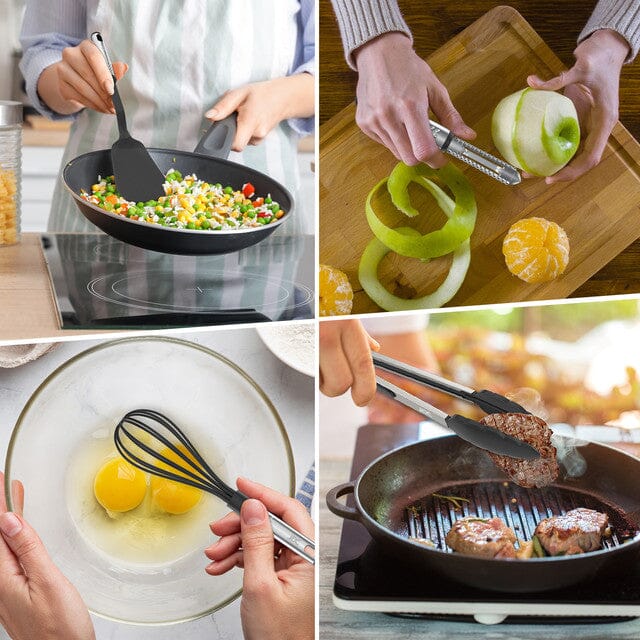 Rynx | 23 Pieces: Lux Decor Collection Stainless Steel Nylon Kitchen Utensil Set
