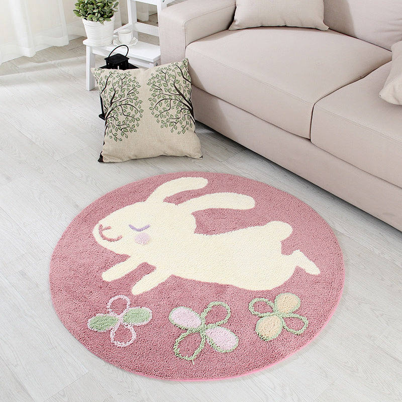 Rynx | Soothing Bedroom Carpet Multicolored Cartoon Printed Rug Polypropylene Easy Care Machine Washable Indoor Rug