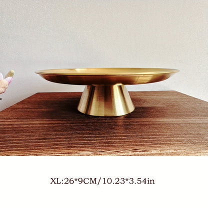 Rynx | SteelTray - Stainless Steel Large Serving Tray | For Fruit, Cakes & Snacks
