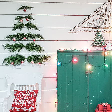 Rynx | 6-piece pine trees wall Christmas tree