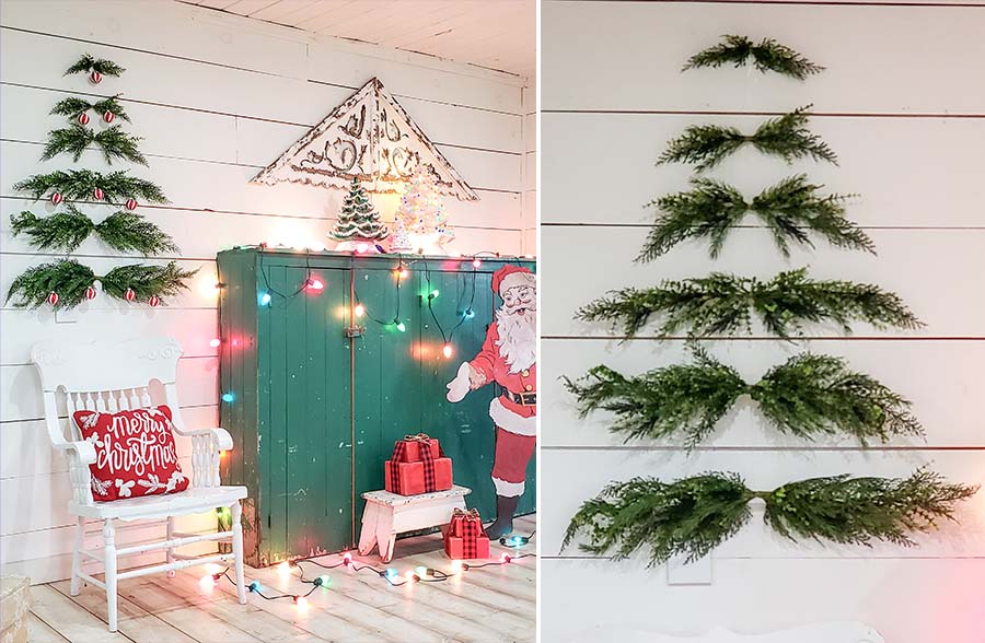 Rynx | 6-piece pine trees wall Christmas tree