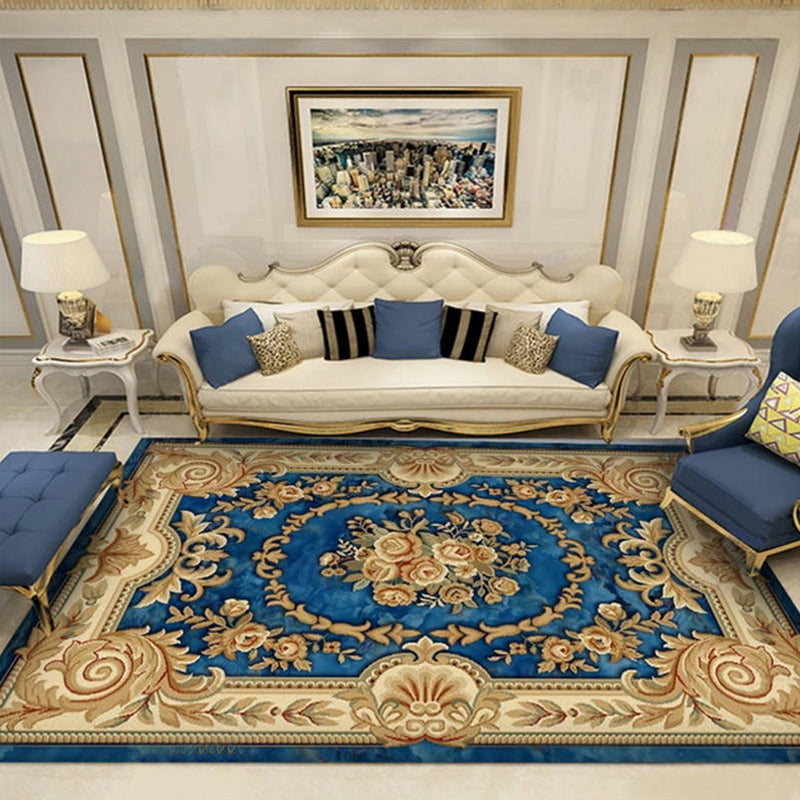 Rynx | Olden Parlor Rug Multicolored Floral Pattern Rug Synthetic Maintenance Friendly Stain Resistant Washable Rug