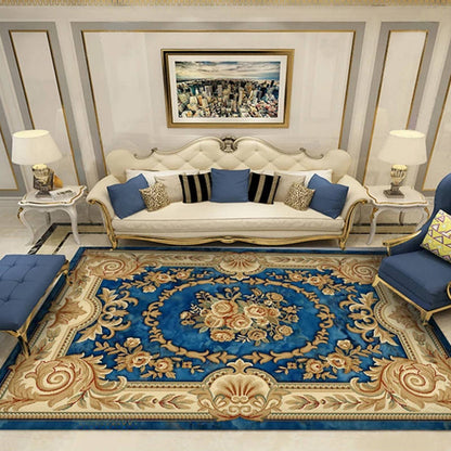 Rynx | Olden Parlor Rug Multicolored Floral Pattern Rug Synthetic Maintenance Friendly Stain Resistant Washable Rug