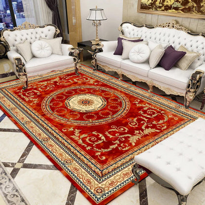 Rynx | Olden Parlor Rug Multicolored Floral Pattern Rug Synthetic Maintenance Friendly Stain Resistant Washable Rug
