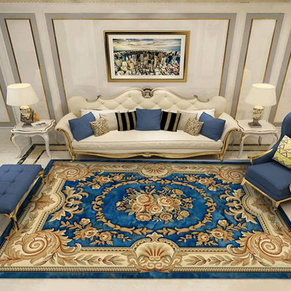Rynx | Olden Parlor Rug Multicolored Floral Pattern Rug Synthetic Maintenance Friendly Stain Resistant Washable Rug