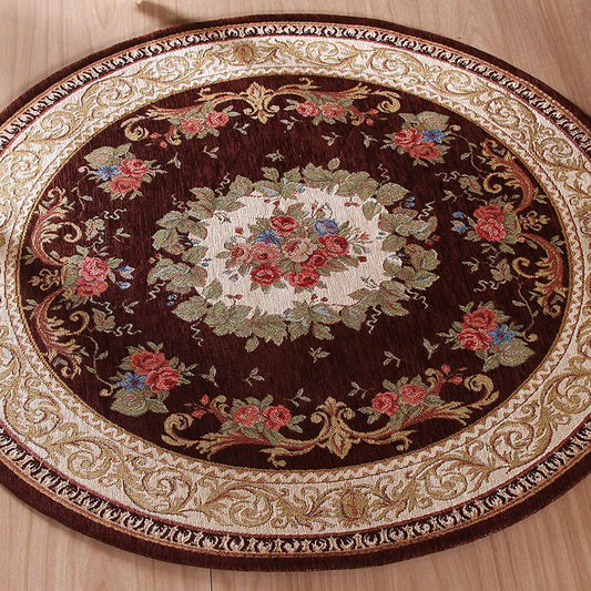 Rynx | Luxe Decoration Rug Multicolor Flower Pattern Indoor Rug Polyester Non-slip Back Stain-resistant Area Rug