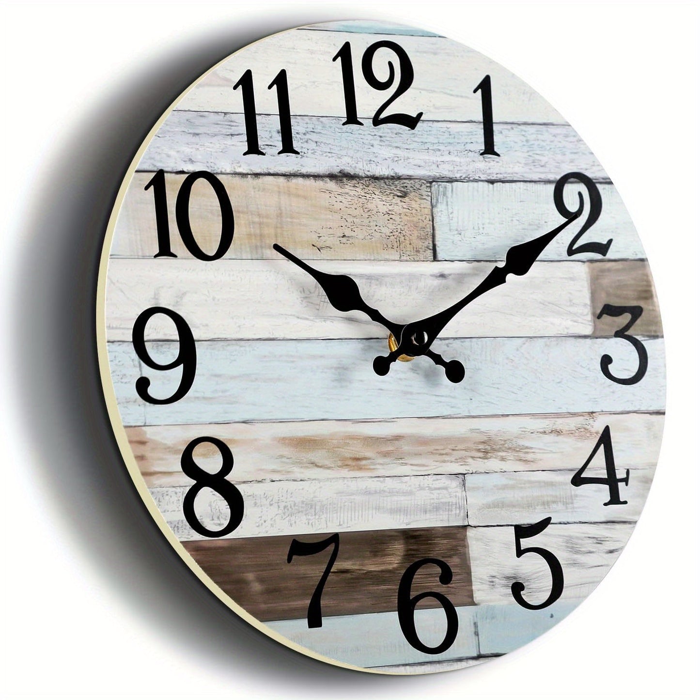 Rynx | Nautical Wall Clock - Silent Round Clock, Blue Theme for Outdoor and Indoor