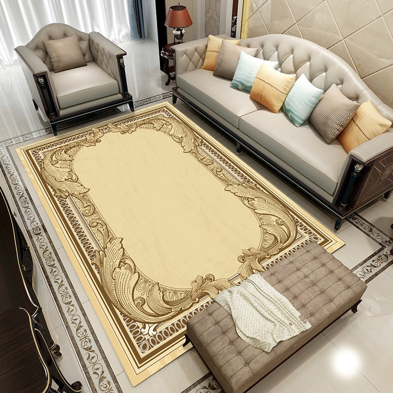 Rynx | Colorful geometric printed carpet made of polyester Retro indoor rug with non-slip backing, stain-resistant carpet for the living room