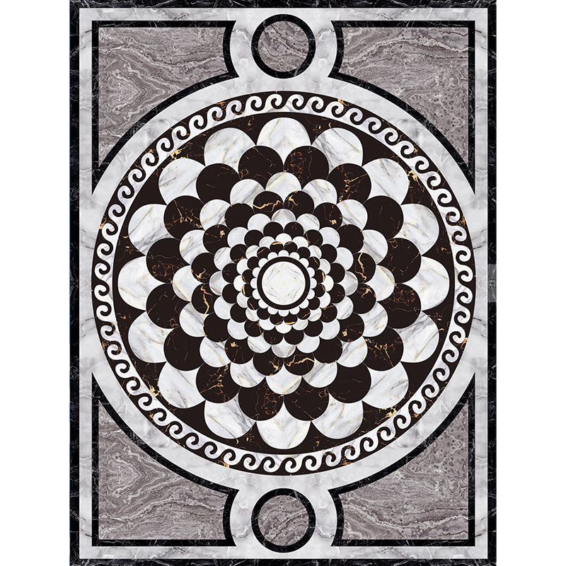 Rynx | Formal Living Room Rug Multicolor Geometric Pattern Area Rug Leather Non-Slip Backing Pet Friendly Easy Care Rug