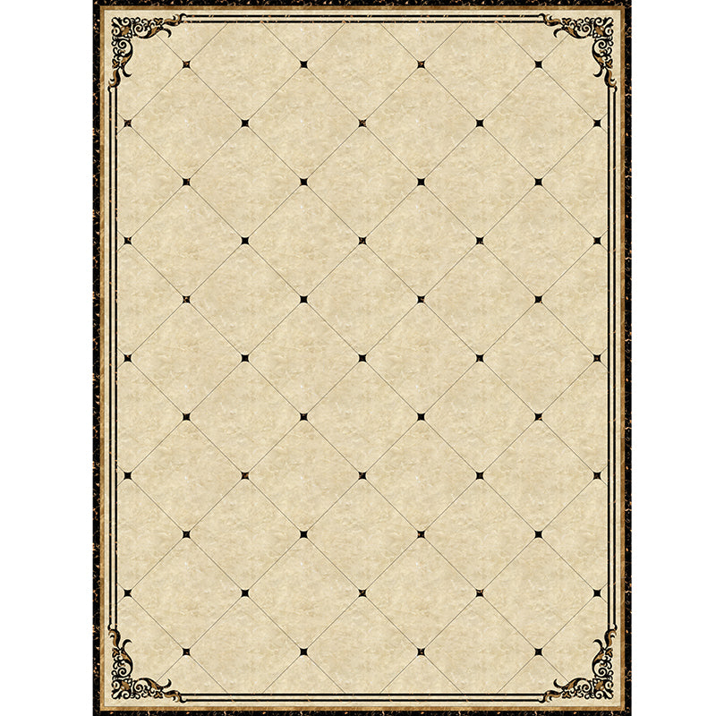 Rynx | Formal Living Room Rug Multicolor Geometric Pattern Area Rug Leather Non-Slip Backing Pet Friendly Easy Care Rug