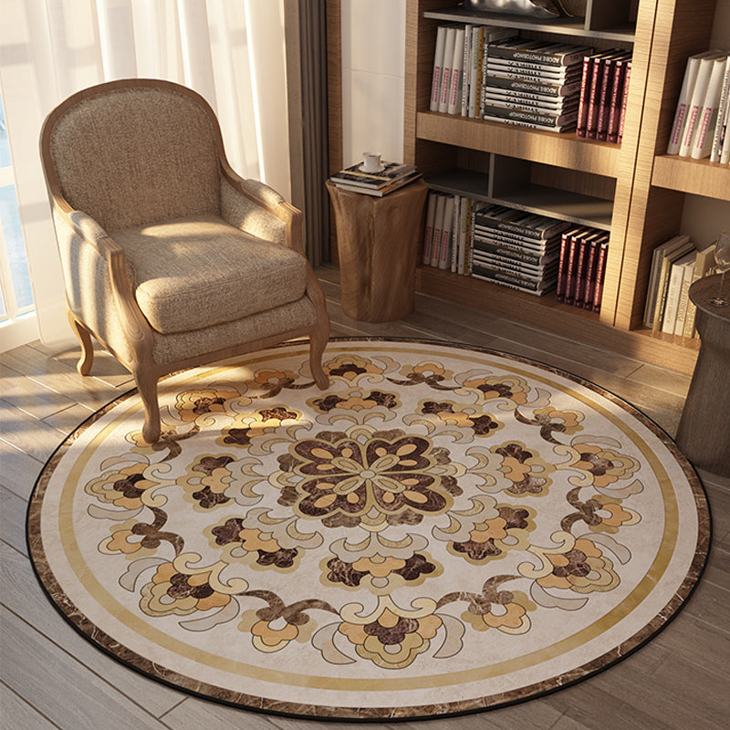Rynx | Olden Bedroom Carpet Multicolored Floral Pattern Indoor Carpet Polypropylene Non-Slip Back Easy Care Area Rug
