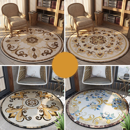 Rynx | Olden Bedroom Carpet Multicolored Floral Pattern Indoor Carpet Polypropylene Non-Slip Back Easy Care Area Rug