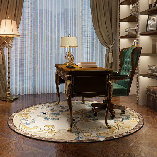Rynx | Olden Bedroom Carpet Multicolored Floral Pattern Indoor Carpet Polypropylene Non-Slip Back Easy Care Area Rug