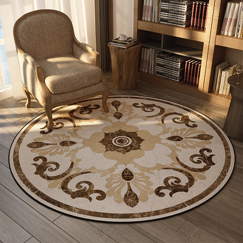 Rynx | Olden Bedroom Carpet Multicolored Floral Pattern Indoor Carpet Polypropylene Non-Slip Back Easy Care Area Rug