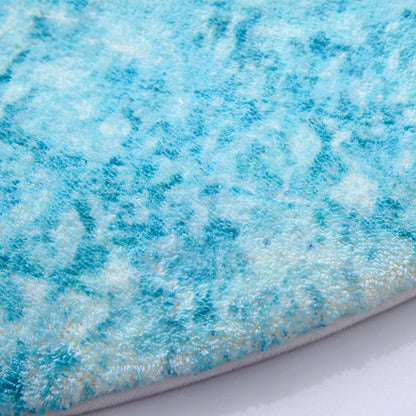 Rynx | Beautiful Children's Room Rug Blue Cartoon Printed Indoor Rug Lambswool Non-Slip Backing Stain Resistant Area Rug