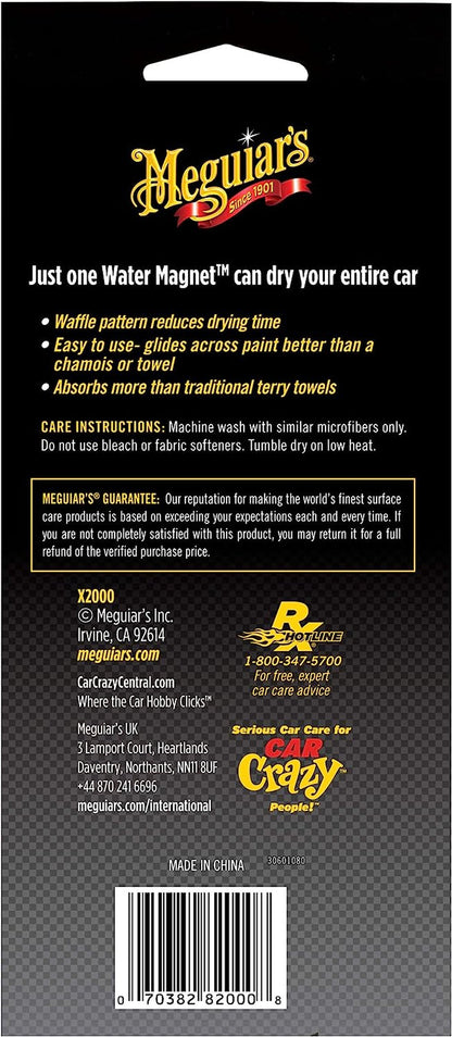 Rynx | Meguiar's X2000 Water Magnet Microfiber Drying Towel, 1 Pack, Yellow, 22" x 30