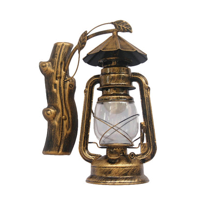 Rynx | Black/Bronze/Copper Kerosene Wall Lighting Coastal Clear Glass 1 Light Outdoor Wall Lamps Light