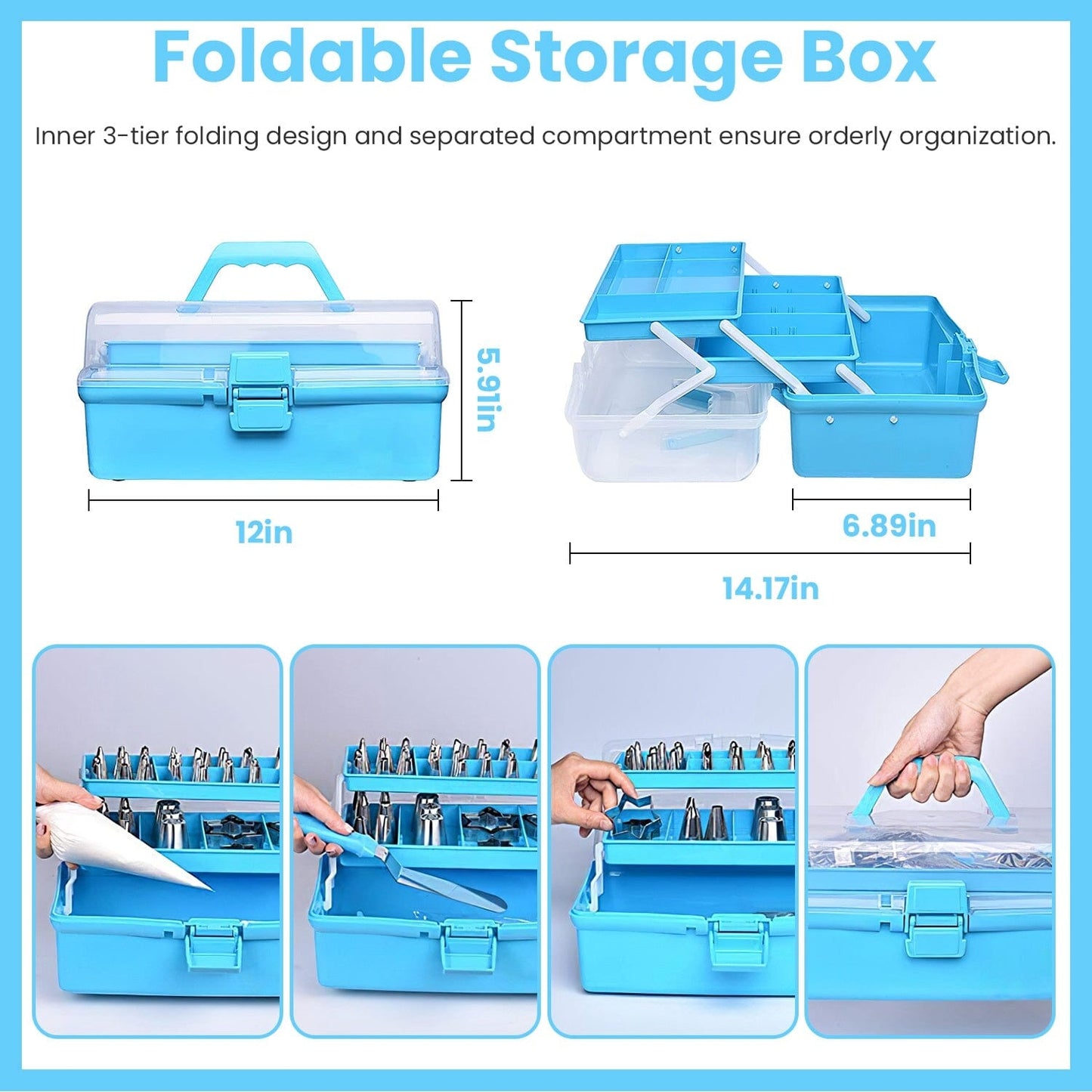 Rynx | 236 pieces: Cake decorating set Baking tools with piping tips Connectors