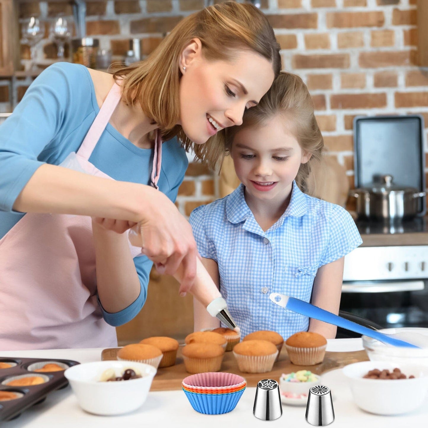 Rynx | 236 pieces: Cake decorating set Baking tools with piping tips Connectors